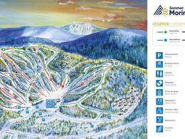 Plan des pistes Morin Heights