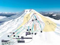 Plan des pistes Corralco