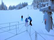 Aide à l’embarquement au téléski à assiettes