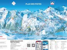 Plan des pistes Tignes/Val d'Isère