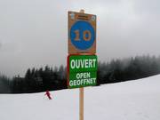 Signalisation des pistes à Megève