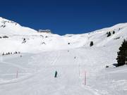 Piste de difficulté moyenne vers Plattis