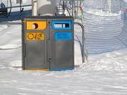 Tri des déchets dans la station de ski