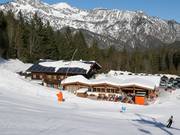 Auberge alpine Götschenalm avec lits pour les hôtes directement au pied du domaine skiable