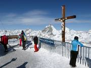 Plateforme panoramique à 3883 mètres avec vue sur les 38 sommets de 4 000 m et les 14 glaciers (vue sur le Cervin)
