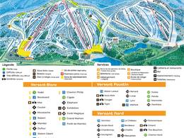 Plan des pistes Mont Blanc