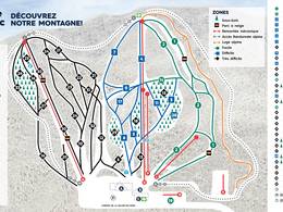 Plan des pistes Vallée du Parc