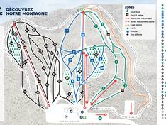 Plan des pistes Vallée du Parc