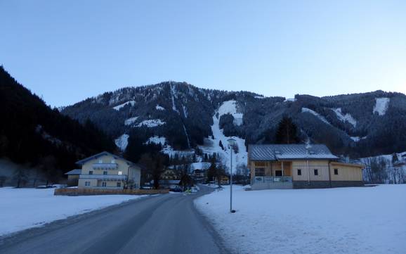 Massif du Tennen: Accès aux domaines skiables et parkings – Accès, parking Werfenweng