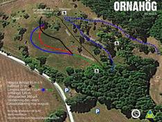 Plan des pistes Ornahög