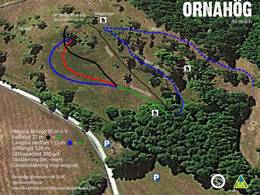Plan des pistes Ornahög