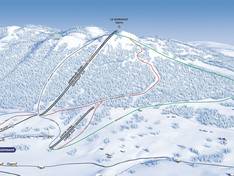 Plan des pistes Le Noirmont (Jura sur Léman)