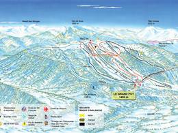Plan des pistes Le Grand Puy