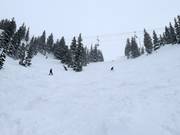 Piste raide au télésiège Supreme