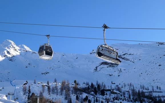 Remontées mécaniques val de Passiria (Passeiertal) – Remontées mécaniques  Pfelders (Plan)