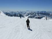 Départ depuis le plus haut point du domaine skiable, à plus de 3 000 m d'altitude
