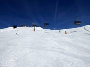 Large piste au télésiège Muldenbahn