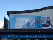 Plan des pistes au niveau des caisses