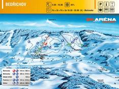 Plan des pistes Bedřichov