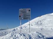 Signalisation dans le domaine skiable