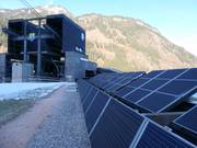 Installation photovoltaïque à la station inférieure du téléphérique Ahornbahn