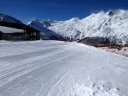 Piste d'entraînement dans le Snowland au téléski à corde