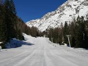 Piste facile au téléski Malchbachlift