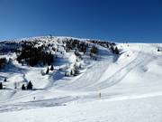 Vue sur le domaine skiable vers le Monte Agaro