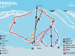 Plan des pistes Predeal