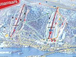 Plan des pistes Ounasvaara – Rovaniemi