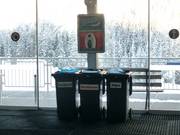 Tri des déchets dans la station de ski