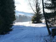 Ski de fond près de la station de vallée