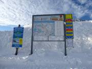 Panneau d'information à la Gamsalp