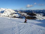 Vue depuis les pistes Lawinenstein sur le Tauplitzalm