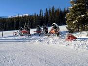 Les canons à neige dans le domaine skiable Marmot Basin