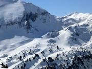 Pistes au Zehnerkar depuis la perspective du versant opposé