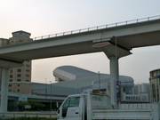 La salle de ski vue depuis la Sheikh Zayed Road