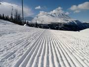 Piste damée au Gaustablikk Skisenter