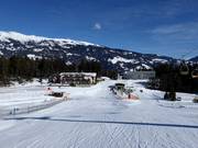 Pistes à la station intermédiaire