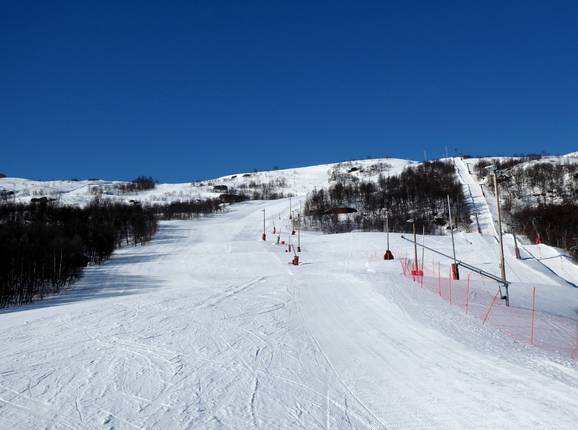 Vue sur le domaine skiable de Sysendalen