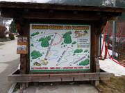 Plan des pistes à la station de vallée