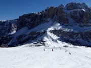Piste Val Setus vers le col de Gardena