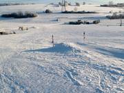 Un petit tremplin sur la piste