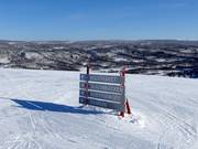 Signalisation des pistes dans le domaine skiable de Ramundberget