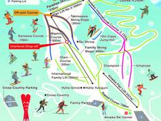 Plan des pistes Owani Onsen
