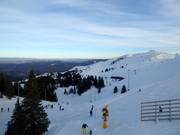 Vue depuis l’Olimp sur le domaine skiable de Jahorina