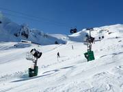 Canons à neige performants dans le domaine skiable de Whakapapa