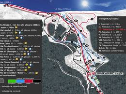 Plan des pistes Straja