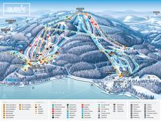Plan des pistes Bjursås