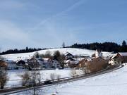 Vue sur les hébergements à Eschach